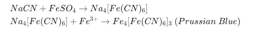 detection of nitrogen reaction