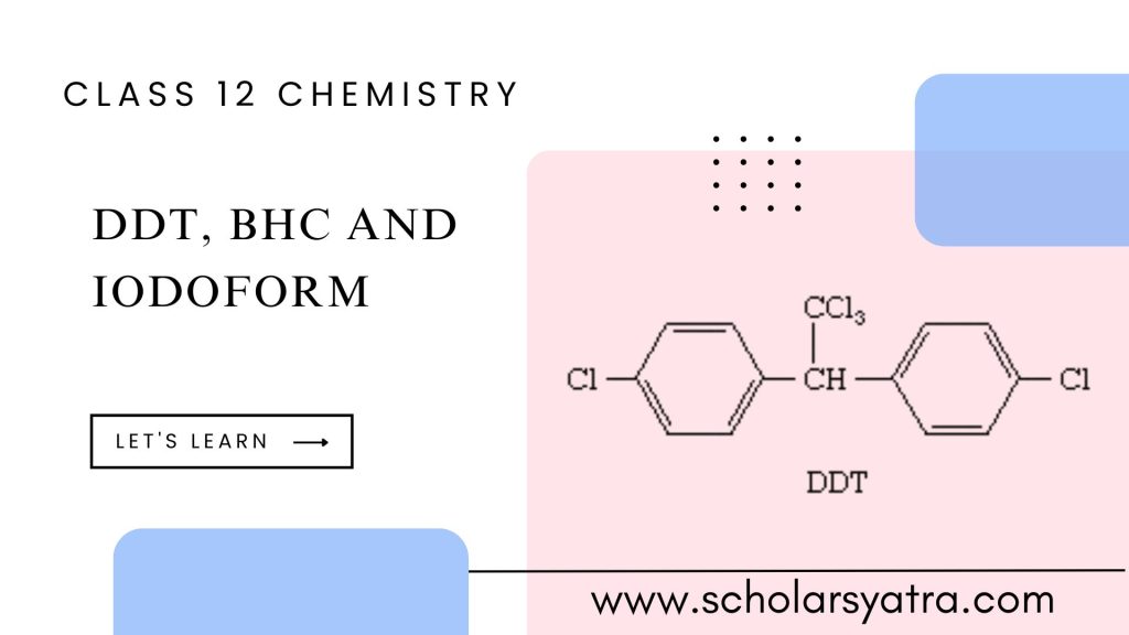 DDT, BHC and iodoform